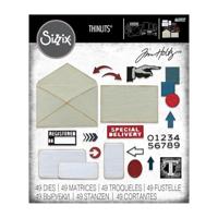 Sizzix • tim holtz thinlits die set postale 48pcs - thumbnail