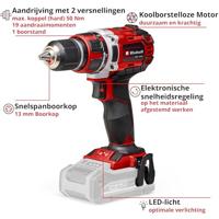 Einhell Professional TP-CD 18/50 Li BL-Solo 4513887 Accu-schroefboormachine 18 V Li-ion - thumbnail