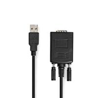 Converter | USB A male naar RS232 male | USB 2.0 | 0,9 m kabel - thumbnail