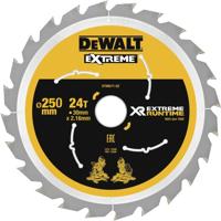 DeWALT Cirkelzaagblad voor Hout | Extreme Runtime | Ø 250mm Asgat 30mm 24T - DT99571-QZ - thumbnail