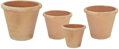 Mcollections Planter - Ø46 x H41 - Terracotta - Whitewash