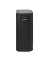 Brabantia Bo touch bin 2x30 liter matt black - thumbnail
