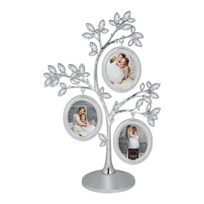 Haes Deco Familiestamboom Fotolijst Vienna 3Q Zilverkleurig voor 3 foto's formaat 6x5 (17x26 cm) - KV833HS