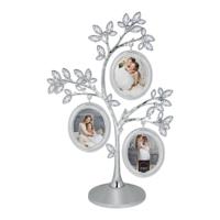 Haes Deco Familiestamboom Fotolijst Vienna 3Q Zilverkleurig voor 3 foto's formaat 6x5 (17x26 cm) - KV833HS - thumbnail