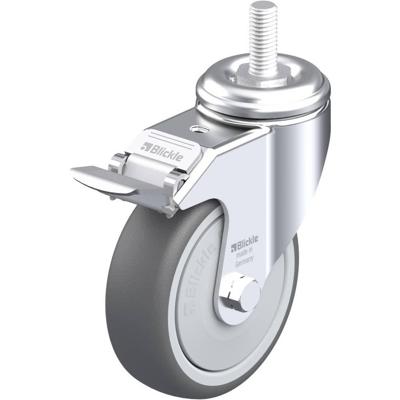 Blickle LKRA-PATH 101KF-FI-GS12 Zwenkwiel met rem Wieldiameter: 100 mm Draagvermogen (max.): 120 kg 1 stuk(s)