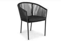 Reims Stapelbare Eetkamerstoel 12053 - Alu Zwart (set van 2) - thumbnail