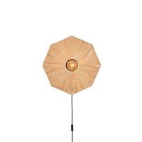 GOOD&MOJO Wandlamp 'Panama' Raffia, 45cm, kleur Naturel - thumbnail