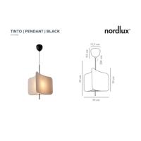 Hanglamp eettafel stof &apos;Tinto&apos; design 50cm - thumbnail