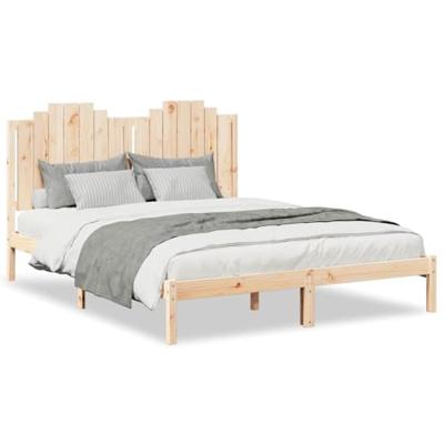 Bedframe extra lang zonder matras massief hout 160x220 cm