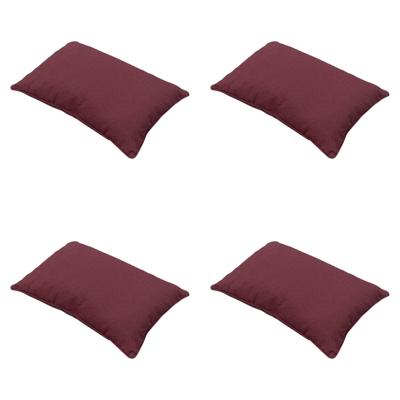 Sierkussen 60 x 40 met bies Panama bordeaux (4 stuks) Madison - Madison