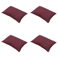 Sierkussen 60 x 40 met bies Panama bordeaux (4 stuks) Madison - Madison - thumbnail