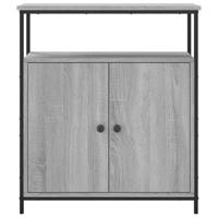 Dressoir 70x30x80 cm bewerkt hout grijs sonoma - thumbnail