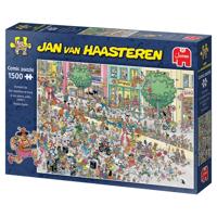 Jan Van Haasteren legpuzzel - een naaldhak te hoog - 1500st. - thumbnail