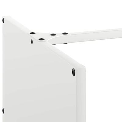 Brandhoutrek 40x40x40 cm koudgewalst staal wit