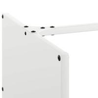 Brandhoutrek 40x40x40 cm koudgewalst staal wit - thumbnail