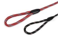 Hondenriem van rond nylon 100cm x 13mm zwart - thumbnail