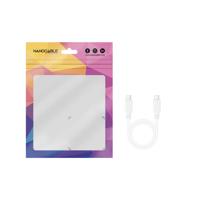 NANOCABLE 10.01.2301-L150-W - USB-C naar USB-C 3A kabel voor mobiele telefoons, tablets, laptops enz. USB 2.0, opladen tot 3 ampère, mannelijk-mannelijk, wit, 1,5 meter - thumbnail
