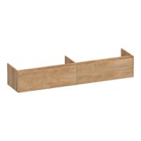 Brauer Embrace - Onderkast - 200 cm - met 2 Softclose Lades Greeploos en 2 Sifon Uitsparingen - Forest Tan - thumbnail