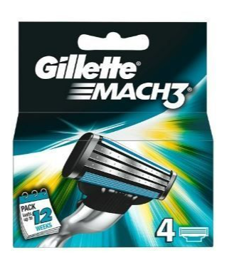 Gillette Gillette Navul Scheermesjes Mach3 - 4 pack
