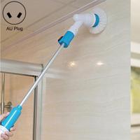 Multifunctionele badkuip en tegel Scrubber snoerloze Spin Scrubber Power borstel reinigingsset voor badkamer vloer muur AU Plug - thumbnail