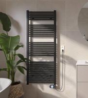Saqu Fonti elektrische radiator 700W 60x150,6cm mat zwart - thumbnail