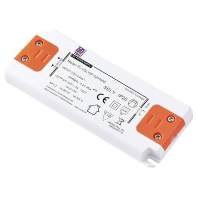 TRU COMPONENTS TC-YSL12F-1201000 LED-transformator Constante spanning 12 W 1.0 A 12 V/DC Geschikt voor meubels, Overspanning, Montage op ontvlambare