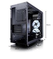 Fractal Design Focus G Mini Black Window Midi-tower PC-behuizing Zwart 2 voorgeïnstalleerde LED-ventilators, Zijvenster, Stoffilter - thumbnail