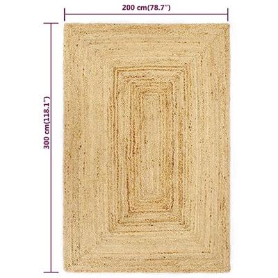 Vloerkleed handgemaakt 200x300 cm jute Vloerkleed handgemaakt 200x300 cm jute