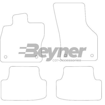 Automatten passend voor Audi A3 2012-2016 4-delig BL1021344