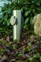 Heitronic 35103 Buitenstopcontact 2-voudig RVS Aanraakbeveiliging - thumbnail