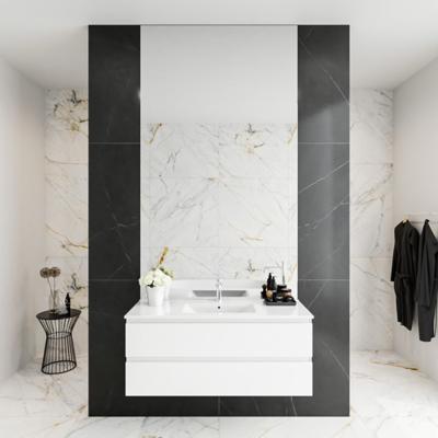 MONDIAZ DENTA 100 badmeubel talc 2 lades wastafel midden 1 kraangat