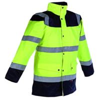 Opsial High Visibility parka - geel/marine fluorecerend - maat 3XL - thumbnail