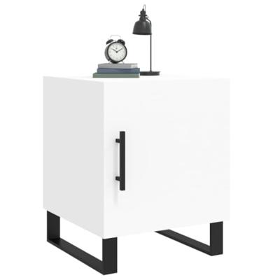 Nachtkastjes 2 st 40x40x50 cm bewerkt hout wit