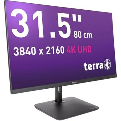 Terra LCD/LED 3295W PV 32 inch 4K Monitor, USB-C/DP/HDMI, Ultra HD, 3840 x 2160, 60Hz, in hoogte verstelbaar, VESA, flikkervrij, Low Blue Light, voor kantoor en gaming