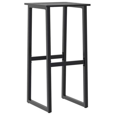 Barkrukken 2 st 38x38x80 cm gepoedercoat staal zwart