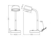 Trio Led bureaulampKiko wit - R52501101 - thumbnail