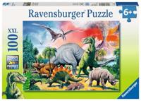 Ravensburger dinosaurus puzzel xxl, 100st - thumbnail