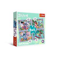 Trefl Puzzel Stitch 4 In 1 - thumbnail