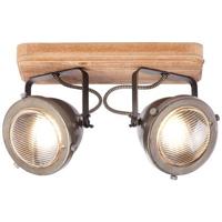 Brilliant Landelijke opbouwspotCarmen Wood 2-lichts - 72029/84 - thumbnail