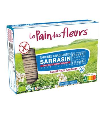 Pain Des Fleurs Boekweitcrackers zonder zout bio 300 Gram Pain Des Fleurs Boekweitcrackers zonder zout bio 300 Gram