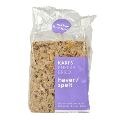 Knekkebrod haver/spelt bio 200 Gram