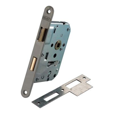 Nemef 1266 Deurslot | DM50mm | S55mm | krukgat 8mm | voorplaat staal gelakt 20x174mm afgerond | messing dag- en nachtschoot | 2 sleutels | DR 1+3/2+4 Nemef 1266 Deurslot | DM50mm | S55mm | krukgat 8mm | voorplaat staal gelakt 20x174mm afgerond | messing dag- en nachtschoot | 2 sleutels | DR 1+3/2+4