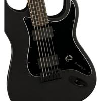 Fender Jim Root Stratocaster Flat Black EB elektrische gitaar met Deluxe Black Tweed koffer - thumbnail