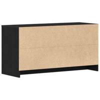 TV-kast Zwart Eiken 102 x 37,5 x 52,5 cm Bewerkt hout - thumbnail