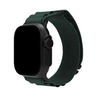 Mobilize Nylon Watch Band - Alpine - Black Connector - for Apple 42/44/45/49mm - Dark Green - thumbnail