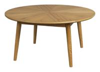 ZILT Ronde Salontafel 'Memo' Eikenhout, 80cm, kleur Naturel - thumbnail
