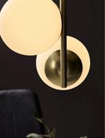 Hanglamp opaal glas goud Nordlux &apos;Lilly&apos; messing E14 fitting 365mm - thumbnail
