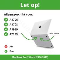 Lunso MacBook Pro 13 inch (2016-2019) cover hoes - case - Green Jungle - thumbnail