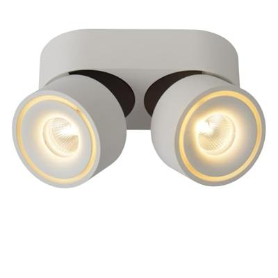 Lucide YUMIKO - Plafondspot - Ø 7,8 cm - LED Dimb. - 2x10W 2700K - Wit