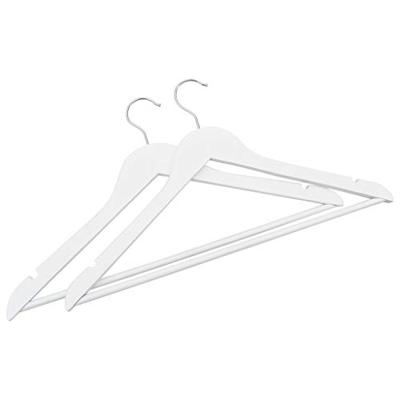 VidaXL 20-delige kledinghangerset anti-slip hardhout wit